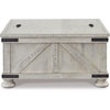 image:imageSignature Design by Ashley Wood LiftTop Coffee Table with Storage BrownWhitewash