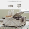 image:imageSignature Design by Ashley Wood LiftTop Coffee Table with Storage BrownWhitewash