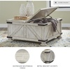 image:imageSignature Design by Ashley Wood LiftTop Coffee Table with Storage BrownWhitewash