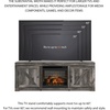 image:imageSignature Design by Ashley Wynnlow TV Stand with Electric Fireplace 63