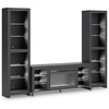 3-Piece Entertainment Center with Electric Fireplace