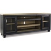 image:imageSignature Design by Ashley Darborn 88 TV Stand with Electric FireplaceBlack