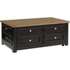 image:imageSignature Design by Ashley Havalance LiftTop Coffee Table with StorageLight Brown  Dark Brown