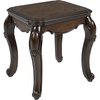 image:imageSignature Design by Ashley Maylee Classic Coffee Table with Cabriole Legs Dark Brown