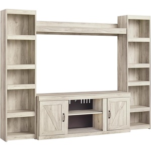 image:imageSignature Design by Ashley 4Piece Fireplace Entertainment Center WhiteWhitewash
