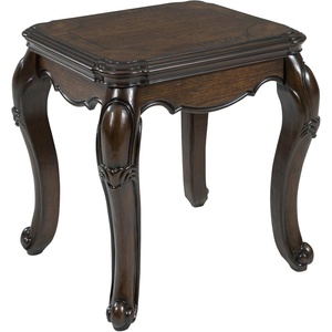 image:imageSignature Design by Ashley Maylee Classic Coffee Table with Cabriole Legs Dark Brown