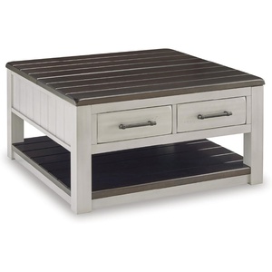 image:imageSignature Design by Ashley Wood LiftTop Coffee Table with Storage BrownDark Brown  Light Gray