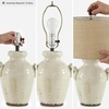 image:imageSignature Design by Ashley 27Inch Farmhouse Ceramic Table Lamp CreamEmelda