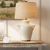 image:imageSignature Design by Ashley 27Inch Farmhouse Ceramic Table Lamp CreamEmelda