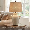 image:imageSignature Design by Ashley 27Inch Farmhouse Ceramic Table Lamp CreamEmelda