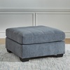image:imageSignature Design by Ashley 36in Oversized Square Ottoman GrayBlue