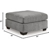 image:imageSignature Design by Ashley 36in Oversized Square Ottoman GrayGrey
