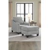 image:imageSignature Design by Ashley Adlai Casual Upholstered Ottoman Light Gray
