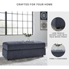image:imageSignature Design by Ashley Albar Place Modern Upholstered Rectangular Accent Ottoman Blue