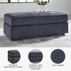 image:imageSignature Design by Ashley Albar Place Modern Upholstered Rectangular Accent Ottoman Blue