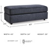 image:imageSignature Design by Ashley Albar Place Modern Upholstered Rectangular Accent Ottoman Blue