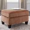 image:imageSignature Design by Ashley Amity Bay Modern Upholstered Rectangular Ottoman Light BrownOrange