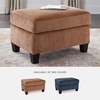 image:imageSignature Design by Ashley Amity Bay Modern Upholstered Rectangular Ottoman Light BrownOrange