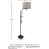 image:imageSignature Design by Ashley Anemoon Adjustable Floor Lamp Black MetalFloor