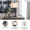 image:imageSignature Design by Ashley Aniela Table Lamp Set of 2 30 in SilverBronze