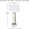 image:imageSignature Design by Ashley Aniela Table Lamp Set of 2 30 in SilverSilver