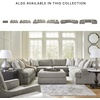 image:imageSignature Design by Ashley Avaliyah Contemporary Square Upholstered Oversized Accent Ottoman with Nonskid Legs Light Gray