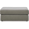 image:imageSignature Design by Ashley Avaliyah Contemporary Square Upholstered Oversized Accent Ottoman with Nonskid Legs Light Gray
