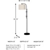 image:imageSignature Design by Ashley Baronvale Adjustable Floor Lamp BlackBlack