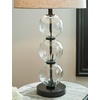 image:imageSignature Design by Ashley Black Glass Table Lamp Set of 2 Clear Spheres