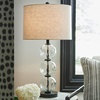 image:imageSignature Design by Ashley Black Glass Table Lamp Set of 2 Clear Spheres