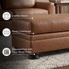 image:imageSignature Design by Ashley Carianna Rectangular Leather Ottoman Caramel