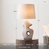image:imageSignature Design by Ashley Chadrich Sculptural Table Lamps Set of 2 Beige