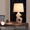 image:imageSignature Design by Ashley Chadrich Sculptural Table Lamps Set of 2 Beige