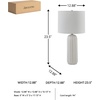 image:imageSignature Design by Ashley Clarkland Table Lamps Set of 2 White Ceramic