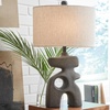 image:imageSignature Design by Ashley Danacy Farmhouse Distressed Paper Composite Table Lamp with 3Way Switch Black