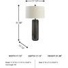 image:imageSignature Design by Ashley Dirkton Table Lamp Modern Antiqued Pewter