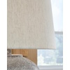 image:imageSignature Design by Ashley Dreward Table Lamp Distressed Faux Stone Look Textured Metal and Paper Composite Construction for Living Room Consoles and Bedside Decor Distressed Gray 26 Tall