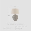 image:imageSignature Design by Ashley Dreward Table Lamp Distressed Faux Stone Look Textured Metal and Paper Composite Construction for Living Room Consoles and Bedside Decor Distressed Gray 26 Tall