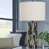 image:imageSignature Design by Ashley Ellford Contemporary 265 Inch Poly Table Lamp Black Brown amp Cream