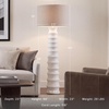 image:imageSignature Design by Ashley Floor Lamp Modern White Scalloped Resin
