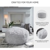 image:imageSignature Design by Ashley Galice Casual Faux Fur Oversized Accent Ottoman WhiteLight Gray