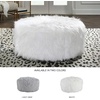 image:imageSignature Design by Ashley Galice Casual Faux Fur Oversized Accent Ottoman WhiteWhite
