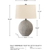 image:imageSignature Design by Ashley Harif Paper 26 Table Lamp withTextured Base Beige