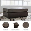 image:imageSignature Design by Ashley Helson Faux Leather Oversized Accent Ottoman