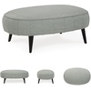 image:imageSignature Design by Ashley Hollyann MidCentury Modern Oversized Ottoman GrayGrey