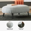 image:imageSignature Design by Ashley Hollyann MidCentury Modern Oversized Ottoman GrayGrey