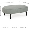 image:imageSignature Design by Ashley Hollyann MidCentury Modern Oversized Ottoman GrayGrey