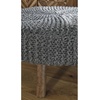 image:imageSignature Design by Ashley Jassmyn Contemporary HandKnitted Oversized Accent Ottoman Dark Gray