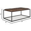 image:imageSignature Design by Ashley Junsor Leather Coffee Table Ottoman Brown