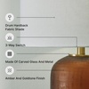 image:imageSignature Design by Ashley Jyllyard Table Lamp 28 Faux Wood 3WayAmber